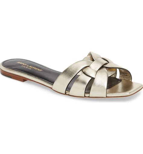 Saint Laurent Women's Nu Pieds Slide Sandals 